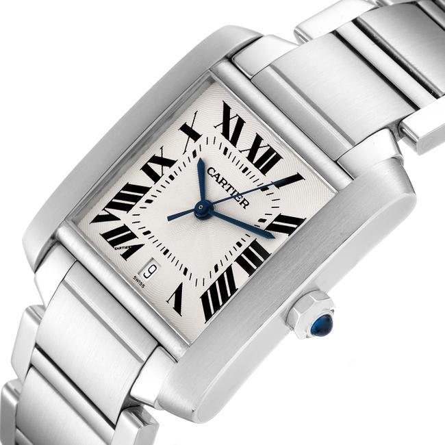 Cartier Silver Tank Francaise Large Steel Mens W51002q3 Watch Cartier Silver Tank Francaise Large Steel Mens W51002q3 Watch