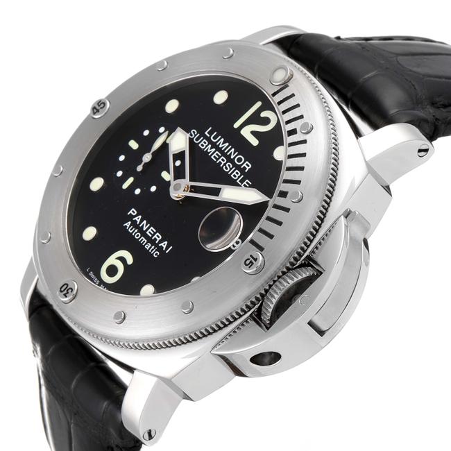 Panerai Black Luminor Submersible 44mm Steel Mens Pam00024 Watch Panerai Black Luminor Submersible 44mm Steel Mens Pam00024 Watch