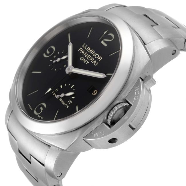 Panerai Black Box Luminor 1950 3 Days Gmt 44mm Pam00347 Papers Watch Panerai Black Box Luminor 1950 3 Days Gmt 44mm Pam00347 Papers Watch