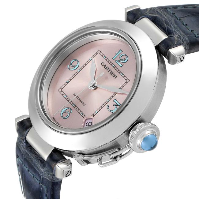 Cartier Pink Pasha C Medium Blue Dial Limited Edition W3108199 Watch Cartier Pink Pasha C Medium Blue Dial Limited Edition W3108199 Watch