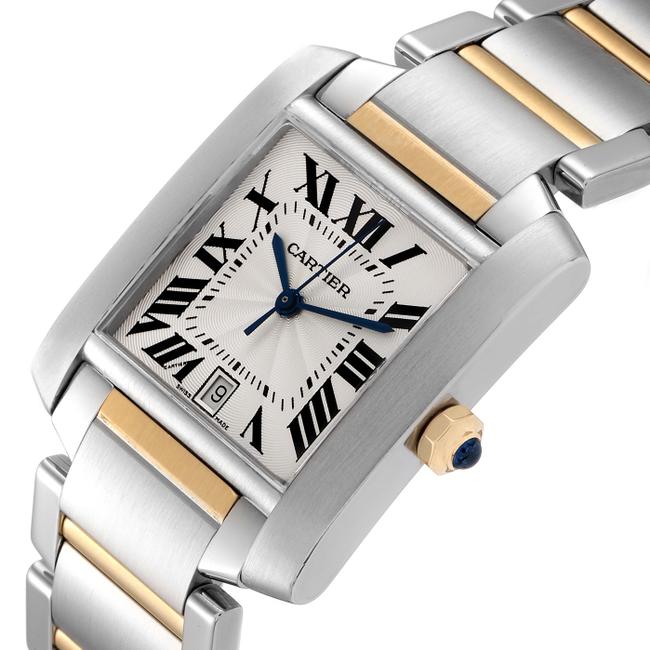 Cartier Silver Tank Francaise Steel Yellow Gold Large Unisex W51005q4 Watch Cartier Silver Tank Francaise Steel Yellow Gold Large Unisex W51005q4 Watch
