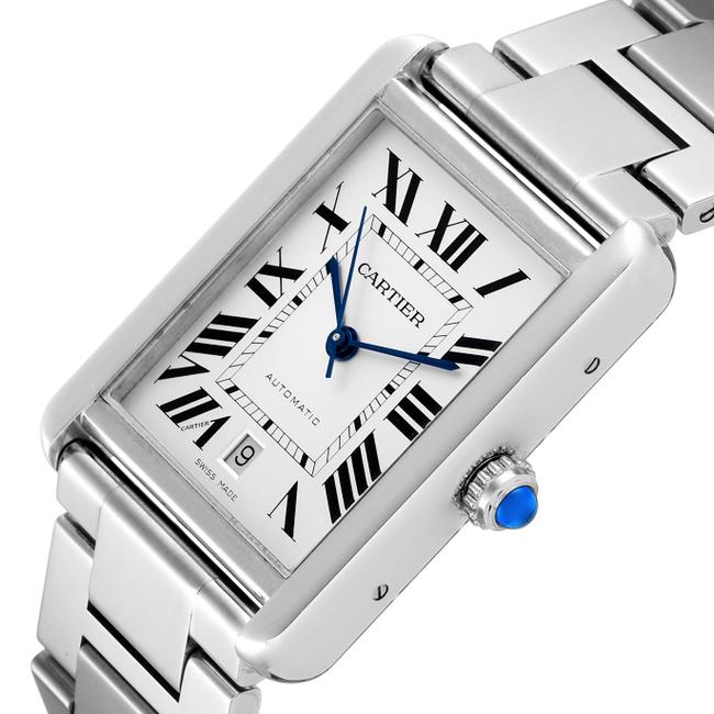 Cartier Silver XL Tank Solo Dial Steel Mens W5200028 Watch Cartier Silver XL Tank Solo Dial Steel Mens W5200028 Watch