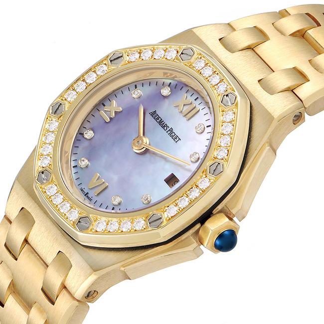 Audemars Piguet Mother Of Pearl Royal Oak Offshore Yellow Gold Diamond 67151ba Watch Audemars Piguet Mother Of Pearl Royal Oak Offshore Yellow Gold Diamond 67151ba Watch