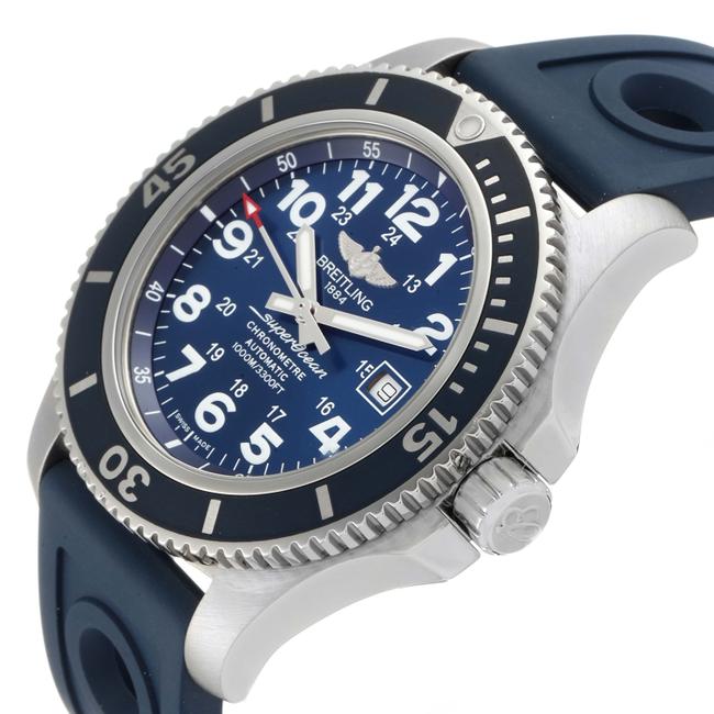 Breitling Gun Blue Superocean Ii 44 Dial Steel Mens A17392 Watch Breitling Gun Blue Superocean Ii 44 Dial Steel Mens A17392 Watch