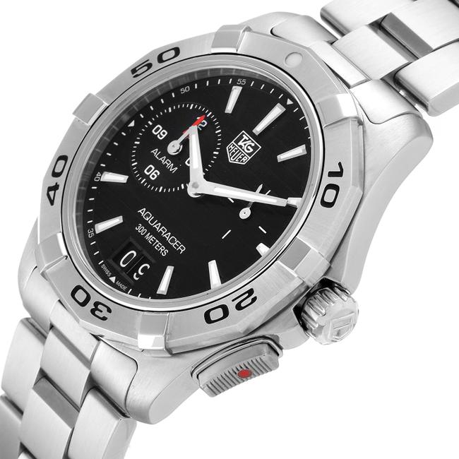 TAG Heuer Black Box Aquaracer Alarm Dial Steel Mens Wap111z Card Watch TAG Heuer Black Box Aquaracer Alarm Dial Steel Mens Wap111z Card Watch