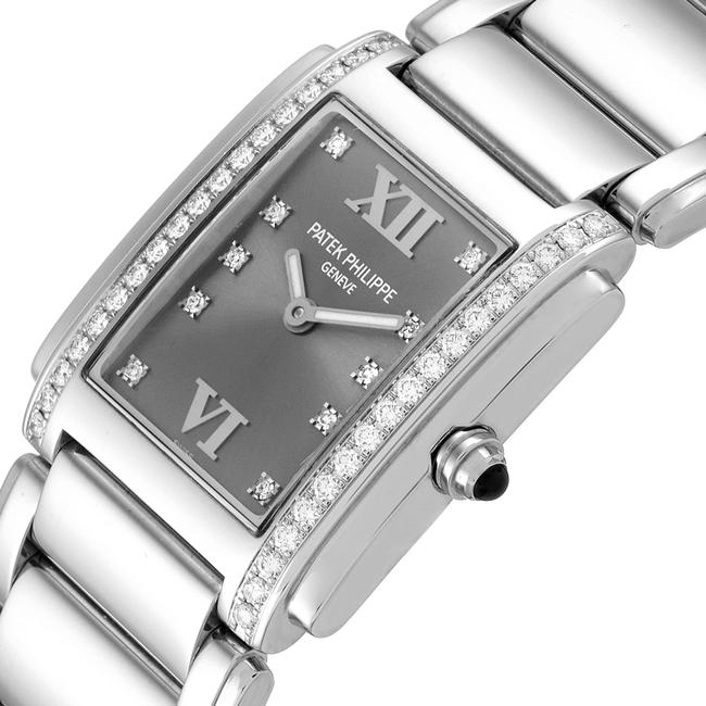Patek Philippe Gray Twenty-4 Diamond Dial Steel Ladies 4910 Watch Patek Philippe Gray Twenty-4 Diamond Dial Steel Ladies 4910 Watch