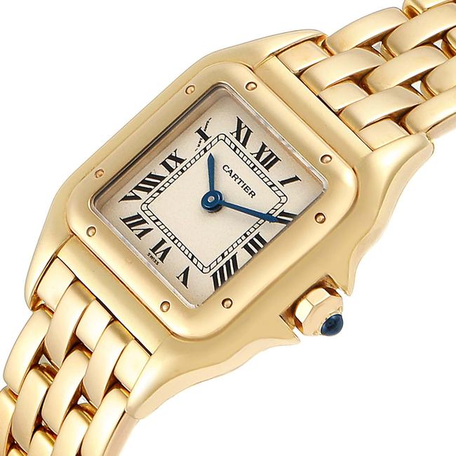 Cartier Silver Panthere Small Yellow Gold Dial Ladies W25022b9 Watch Cartier Silver Panthere Small Yellow Gold Dial Ladies W25022b9 Watch
