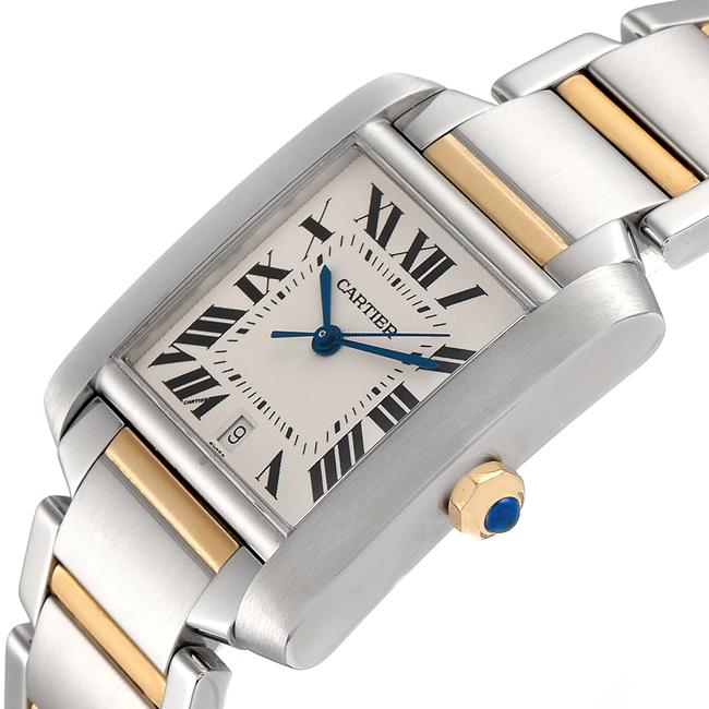 Cartier Silver Tank Francaise Steel Yellow Gold Large Unisex W51005q4 Watch Cartier Silver Tank Francaise Steel Yellow Gold Large Unisex W51005q4 Watch