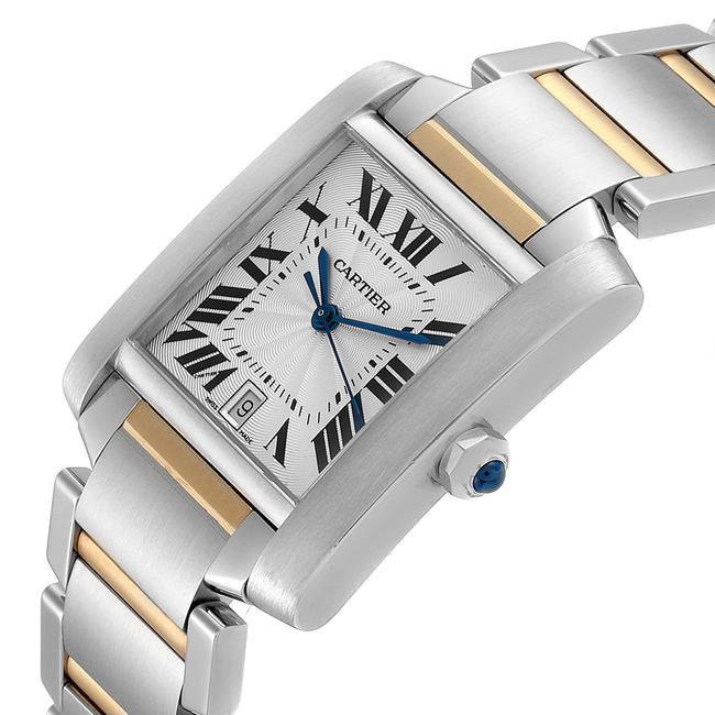 Cartier Silver Tank Francaise Steel Yellow Gold Large Unisex W51005q4 Watch Cartier Silver Tank Francaise Steel Yellow Gold Large Unisex W51005q4 Watch