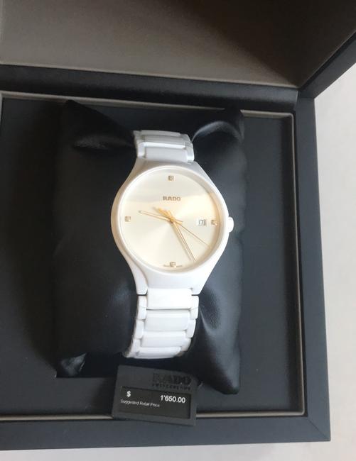 Rado White Ceramic Womens True Diamond Bracelet Watch Rado White Ceramic Womens True Diamond Bracelet Watch