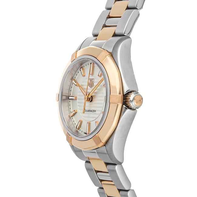 TAG Heuer Silver 18k Rose Gold and Stainless Steel Aquaracer Wap1450.bd0837 Womens Wristwatch 27 Mm Watch TAG Heuer Silver 18k Rose Gold and Stainless Steel Aquaracer Wap1450.bd0837 Womens Wristwatch 27 Mm Watch
