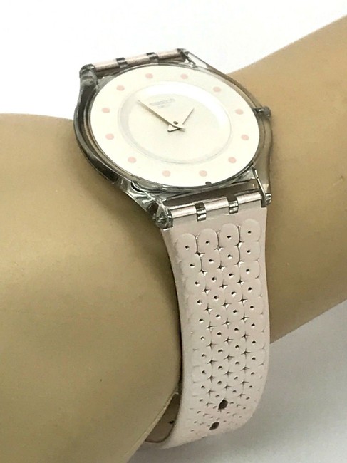 Swatch Pink Sfk387 Leather Ladies Slim Swiss Quartz Watch Swatch Pink Sfk387 Leather Ladies Slim Swiss Quartz Watch