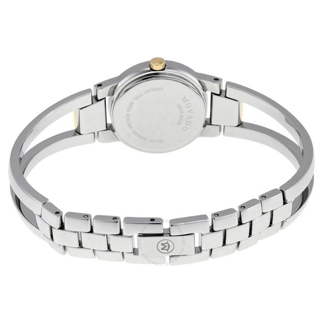 Movado Black Silver Stainless Dial Amorosa Bangle 0607131 Watch Movado Black Silver Stainless Dial Amorosa Bangle 0607131 Watch
