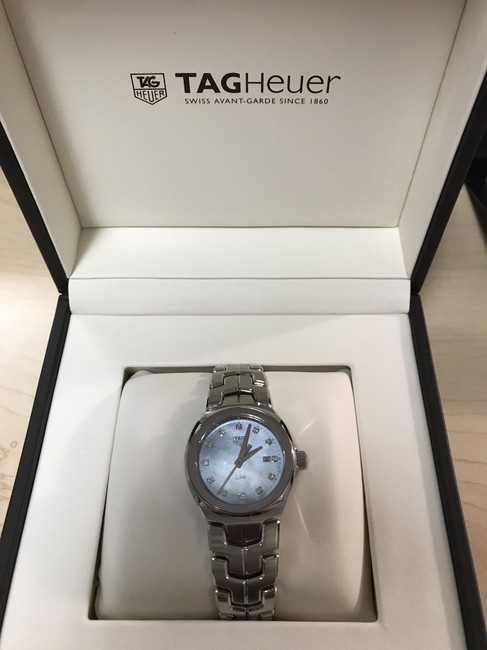 TAG Heuer Pearl Blue Diamond and Stainless Steel Link 32mm Mother Of Dial Watch TAG Heuer Pearl Blue Diamond and Stainless Steel Link 32mm Mother Of Dial Watch