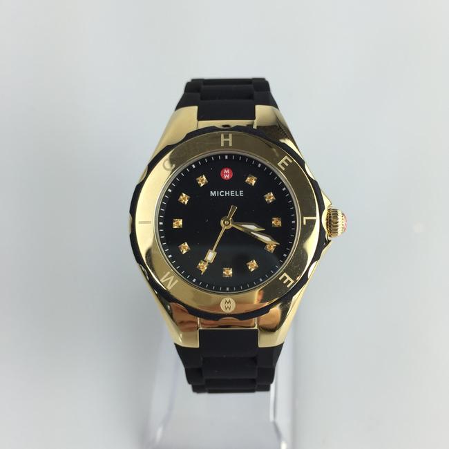Michele Black Gold Jelly Tahitian Petite Bean Watch Michele Black Gold Jelly Tahitian Petite Bean Watch
