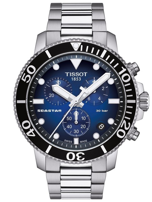 Tissot Silver Stainless Seastar Blue Dial Swiss Quartz Mens T1204171104101 Watch Tissot Silver Stainless Seastar Blue Dial Swiss Quartz Mens T1204171104101 Watch