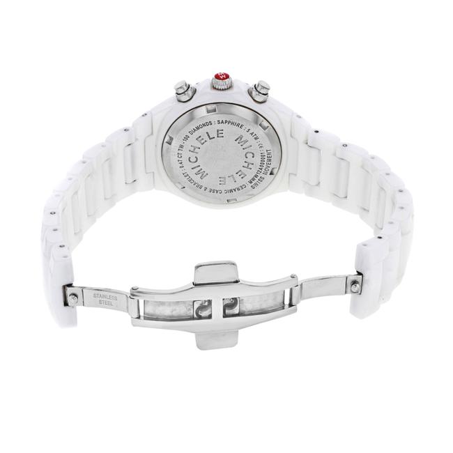 Michele White Tahitian Mww12a000001 Ceramic & Steel Quartz Ladies (8866) Watch Michele White Tahitian Mww12a000001 Ceramic & Steel Quartz Ladies (8866) Watch