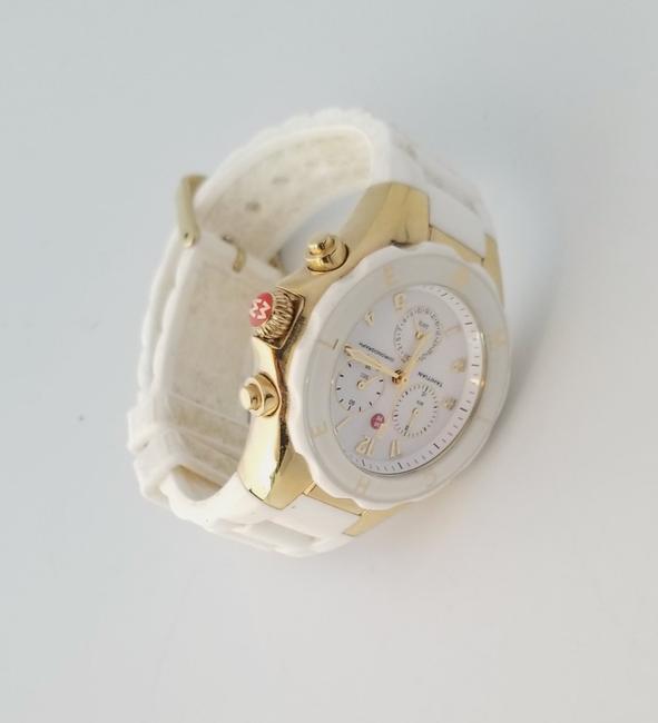 Michele White Jelly Band Chronograph Watch Michele White Jelly Band Chronograph Watch