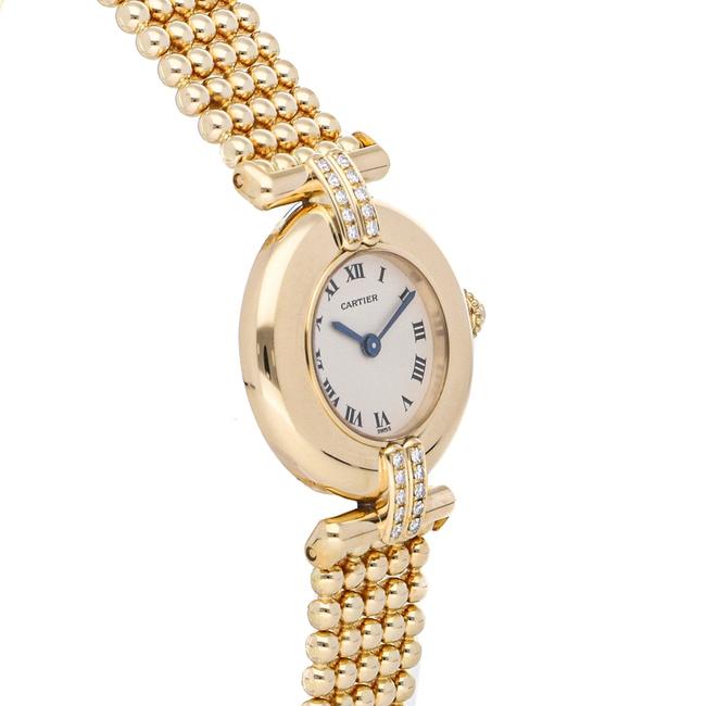 Cartier Silver 18k Yellow Gold Colisee Wb1019a8 Womens Wristwatch 23 Mm Watch Cartier Silver 18k Yellow Gold Colisee Wb1019a8 Womens Wristwatch 23 Mm Watch