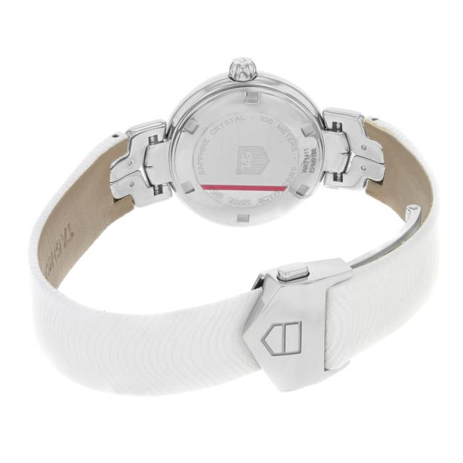 TAG Heuer White Link Date Steel Leather Ladies Wat1411.fc6316 Watch TAG Heuer White Link Date Steel Leather Ladies Wat1411.fc6316 Watch