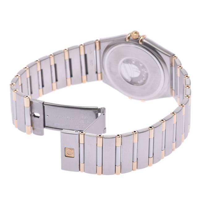 Omega White 18k Yellow Gold and Stainless Steel Constellation 1312.30 Womens Wristwatch 34 Mm Watch Omega White 18k Yellow Gold and Stainless Steel Constellation 1312.30 Womens Wristwatch 34 Mm Watch
