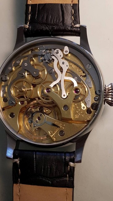 Omega Silver High Grade Vintage Chronograph Pocket To Wristwatch Conversion Watch Omega Silver High Grade Vintage Chronograph Pocket To Wristwatch Conversion Watch