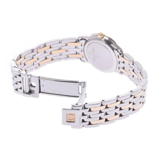 Omega White Diamonds 18k Yellow Gold and Stainless Steel De Ville 4375.71 Womens Wristwatch 22 Mm Watch Omega White Diamonds 18k Yellow Gold and Stainless Steel De Ville 4375.71 Womens Wristwatch 22 Mm Watch