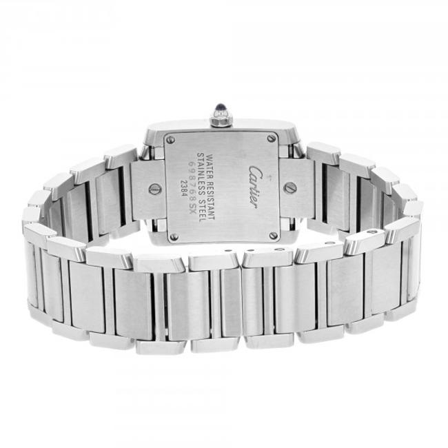 Cartier Metal Tank Francaise Small W51008q3 Stainless Steel Quartz Womens (6442) Watch Cartier Metal Tank Francaise Small W51008q3 Stainless Steel Quartz Womens (6442) Watch