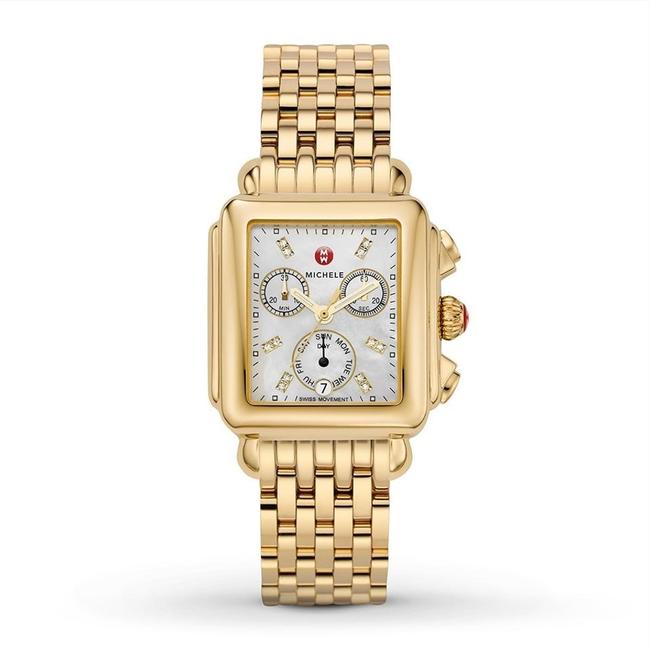 Michele Gold Deco Mother Of Pearl Diamond Mww06p000016 Watch Michele Gold Deco Mother Of Pearl Diamond Mww06p000016 Watch