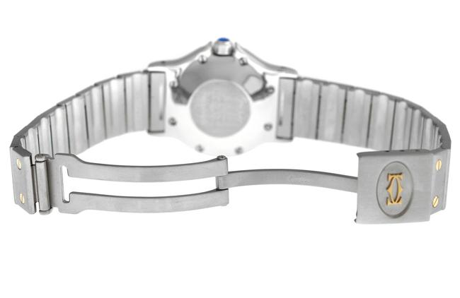 Cartier Yellow Gold Silver Unisex Santos Octagon Steel 18k 30mm Watch Cartier Yellow Gold Silver Unisex Santos Octagon Steel 18k 30mm Watch