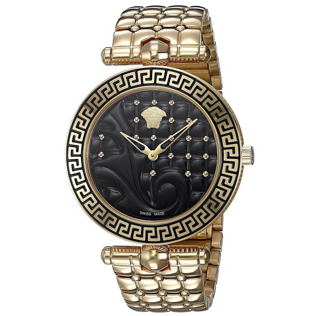 Versace Gold Tone Vk7250015 Womens Vanitas Quartz Watch Versace Gold Tone Vk7250015 Womens Vanitas Quartz Watch