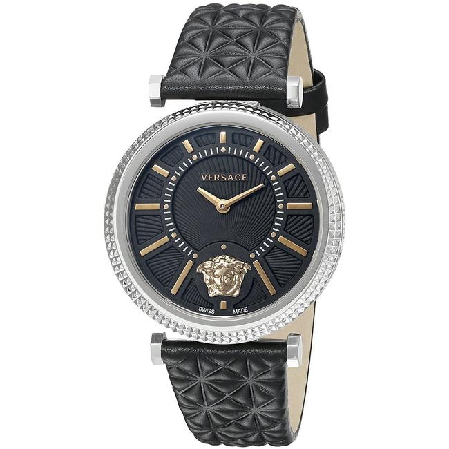 Versace Black/Silver/Gold Vqg020015 V-helix Quartz Womens Watch Versace Black/Silver/Gold Vqg020015 V-helix Quartz Womens Watch