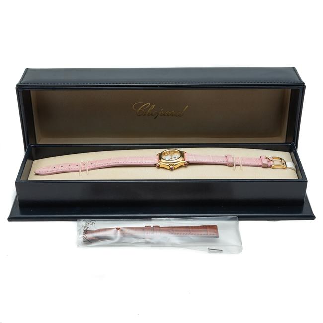 Chopard Silver Diamond Dial Happy Sport Yellow Gold Womens 26 Mm Watch Chopard Silver Diamond Dial Happy Sport Yellow Gold Womens 26 Mm Watch