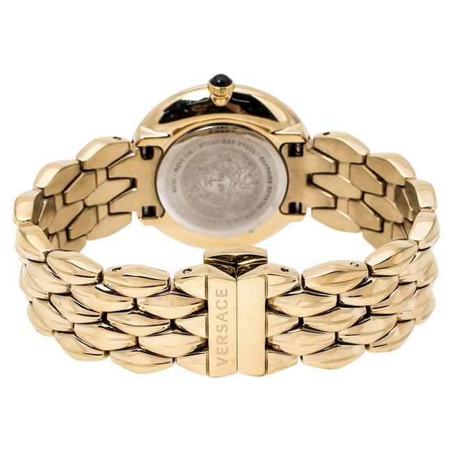 Versace Gold Tone Stainless Steel V-flare Vebn Womens Wristwatch 28 Mm Watch Versace Gold Tone Stainless Steel V-flare Vebn Womens Wristwatch 28 Mm Watch