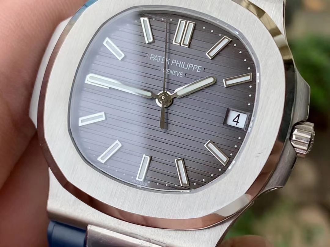 NAUTILUS 5711 RG GRF 1:1 BEST EDITION WHITE TEXTURED DIAL ON BLACK LEATHER STRAP 324CS NAUTILUS 5711 RG GRF 1:1 BEST EDITION WHITE TEXTURED DIAL ON BLACK LEATHER STRAP 324CS