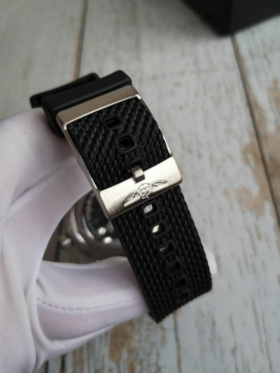 Breitling Chronometr Black Rubber Strap