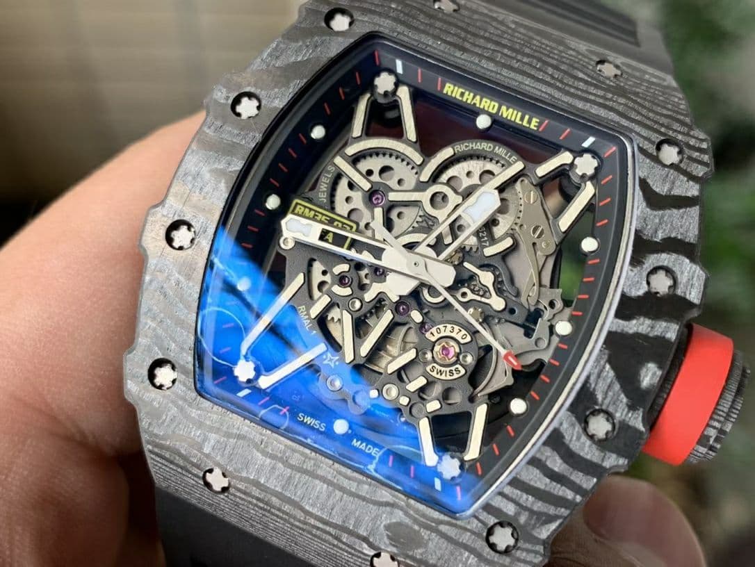 RM035-02 Real NTPT ZF 1:1 Best Edition Skeleton Dial on Black Rubber Strap V3 RM035-02 Real NTPT ZF 1:1 Best Edition Skeleton Dial on Black Rubber Strap V3