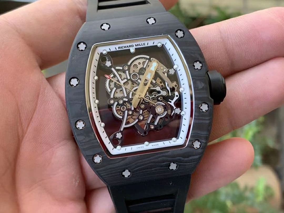 RM055 NTPT KVF Best Edition Skeleton Dial Gold on White Rubber Strap MIYOTA8215 V3 (Copy) RM055 NTPT KVF Best Edition Skeleton Dial Gold on White Rubber Strap MIYOTA8215 V3 (Copy)