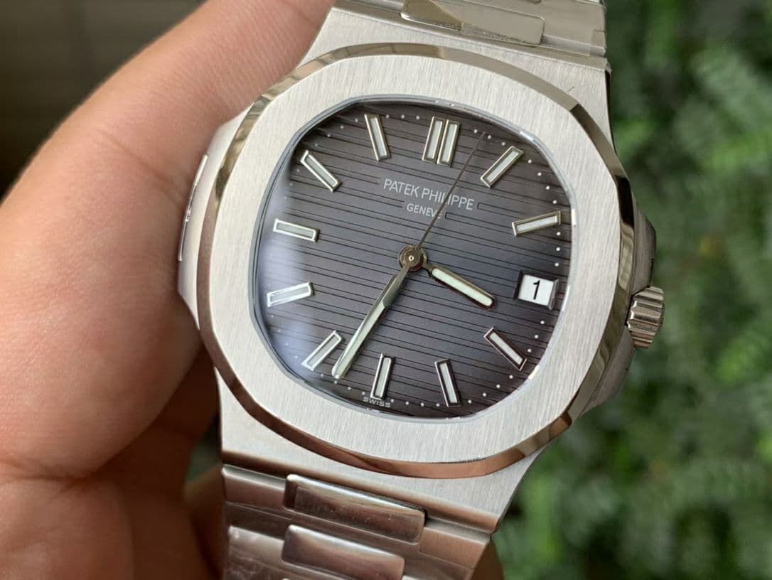 Nautilus 5711/1A PPF 1:1 Best Edition Grey Textured Dial on SS Bracelet 324CS V4