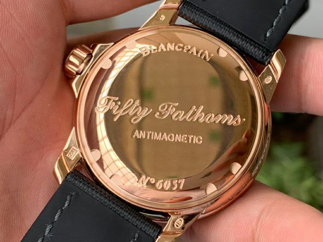 Fifty Fathoms RG Black ZF 1:1 Best Edition Black Dial on Sail-canvas Strap A2836 (Free Extra Strap) Fifty Fathoms RG Black ZF 1:1 Best Edition Black Dial on Sail-canvas Strap A2836 (Free Extra Strap)