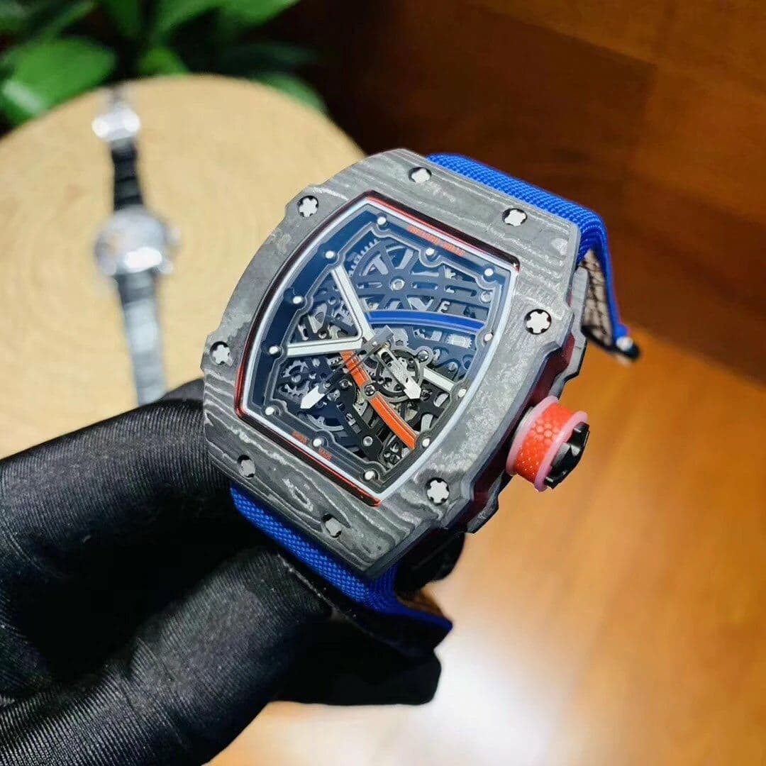 RM 67-02 High Jump Skeleton Dial on Blue Nylon Strap 6T51 RM 67-02 High Jump Skeleton Dial on Blue Nylon Strap 6T51