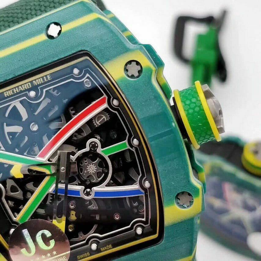 RM 67-02 Sprint Skeleton Dial on Green Nylon Strap 6T51 RM 67-02 Sprint Skeleton Dial on Green Nylon Strap 6T51