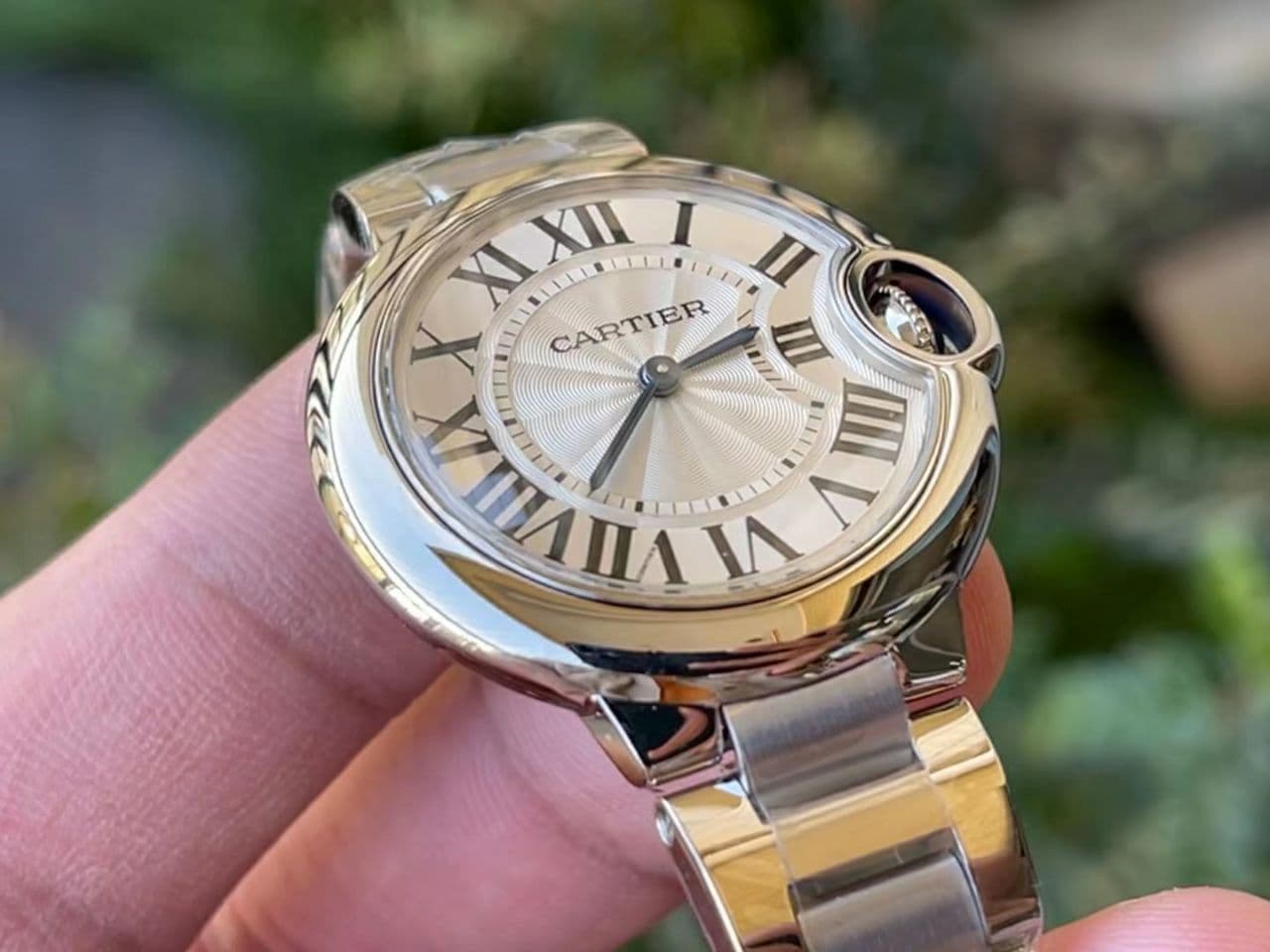 Ballon Bleu 33mm SS AF 1:1 Best Edition White Textured Dial on SS Bracelet Jap Quartz Ballon Bleu 33mm SS AF 1:1 Best Edition White Textured Dial on SS Bracelet Jap Quartz