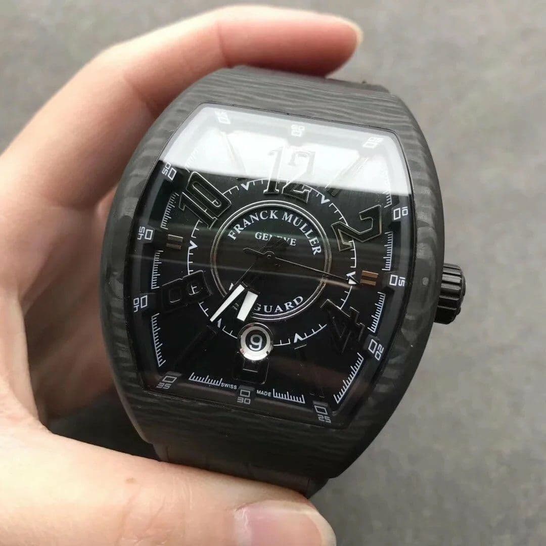Vanguard Automatic Carbon Black Carbon Dial on Black Nylon/Rubber Strap NH35A
