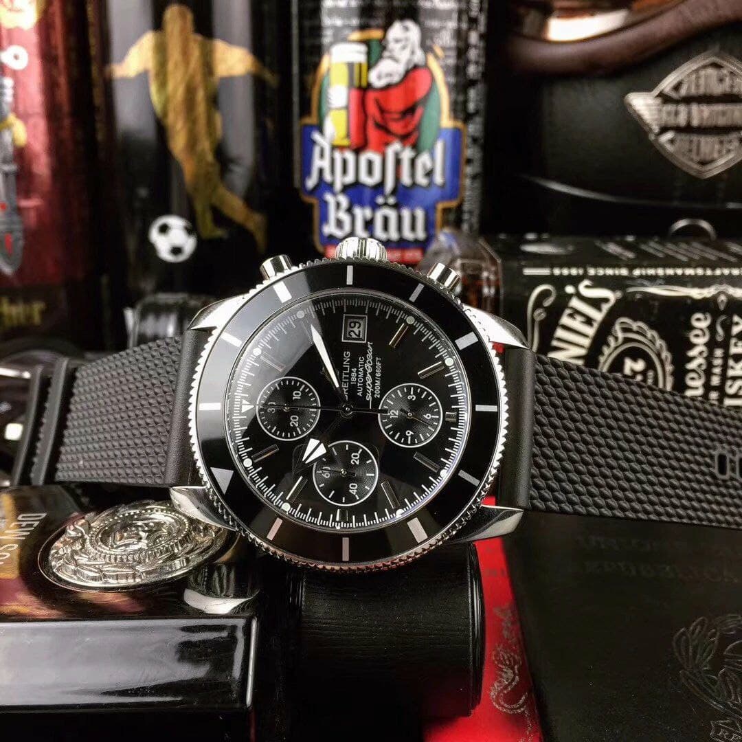 Breitling Superochen Black Dial Chrono