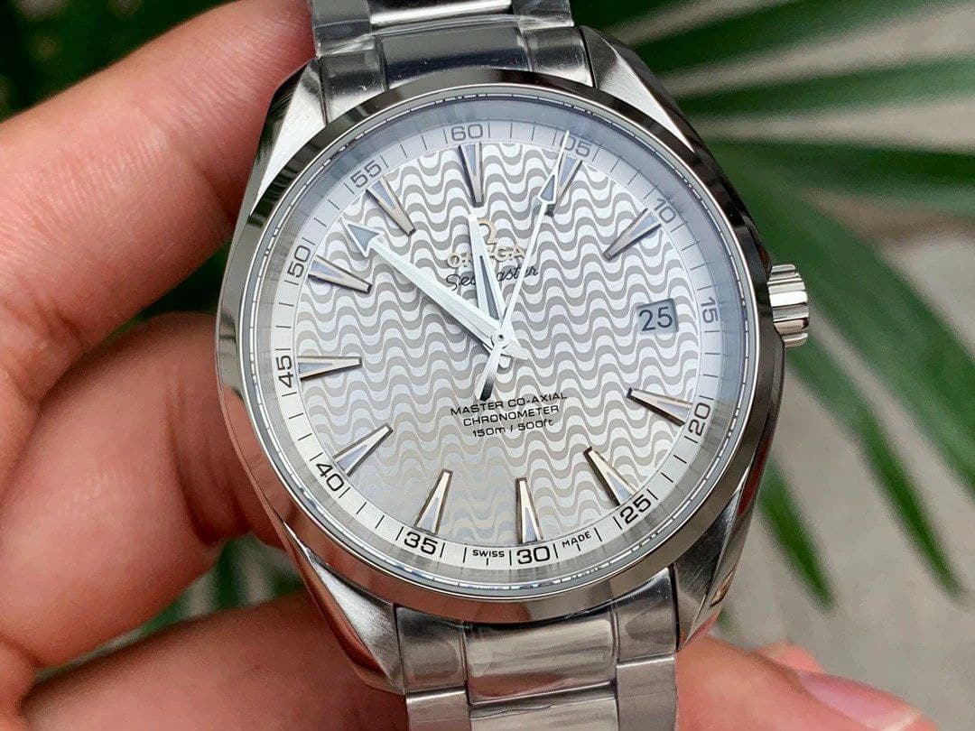 Omega Aqua Terra co axial white wave Omega Aqua Terra co axial white wave