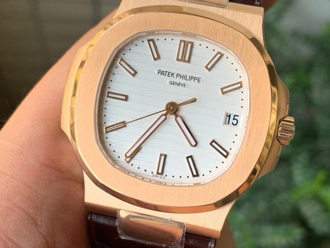 Nautilus 5711/1R PPF 1:1 Best Edition White Textured Dial on Brown Leather Strap 324CS Nautilus 5711/1R PPF 1:1 Best Edition White Textured Dial on Brown Leather Strap 324CS