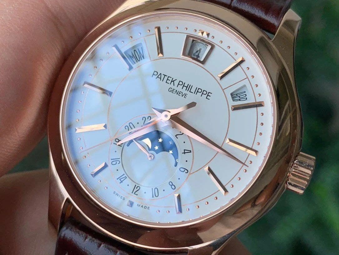 Complications Series Moonphase RG KMF White Dial on Brown Leather Strap Cal.324 Complications Series Moonphase RG KMF White Dial on Brown Leather Strap Cal.324