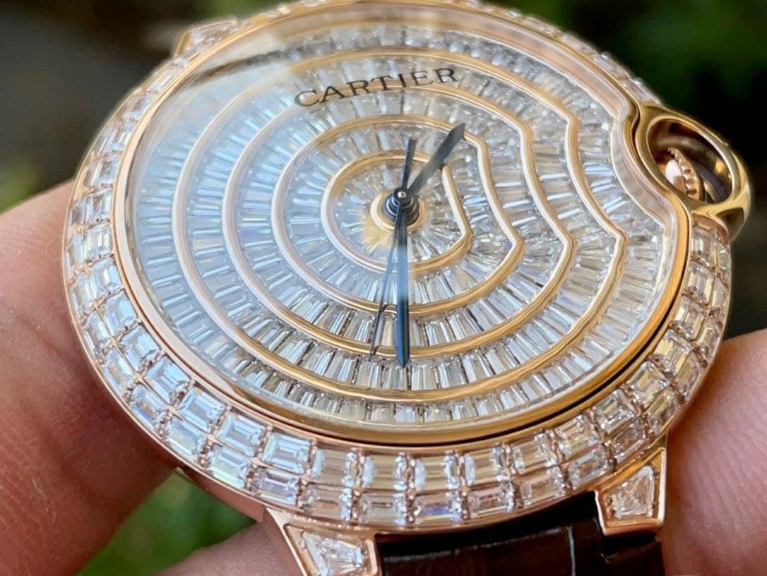 Cartier Ballon Gold Case Diamond 42mm Diam RG/LS Cartier Ballon Gold Case Diamond 42mm Diam RG/LS