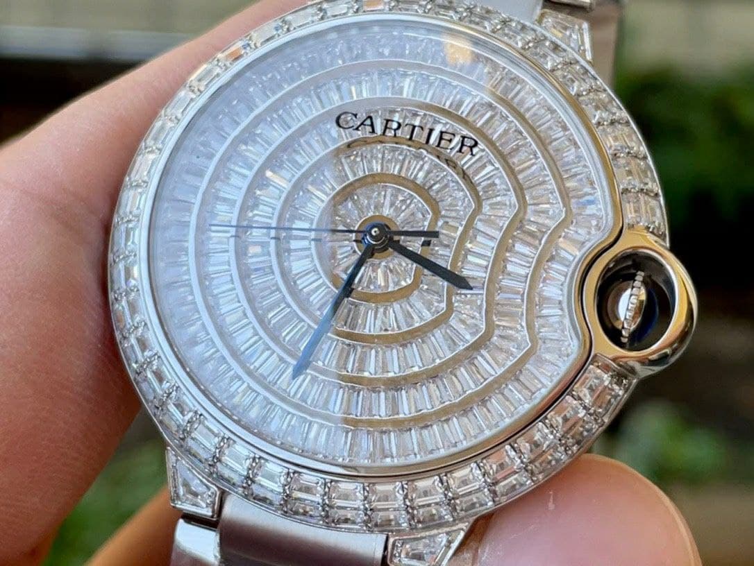 Cartier Ballon Gold Case Diamond 42mm Diam SS/SS Cartier Ballon Gold Case Diamond 42mm Diam SS/SS